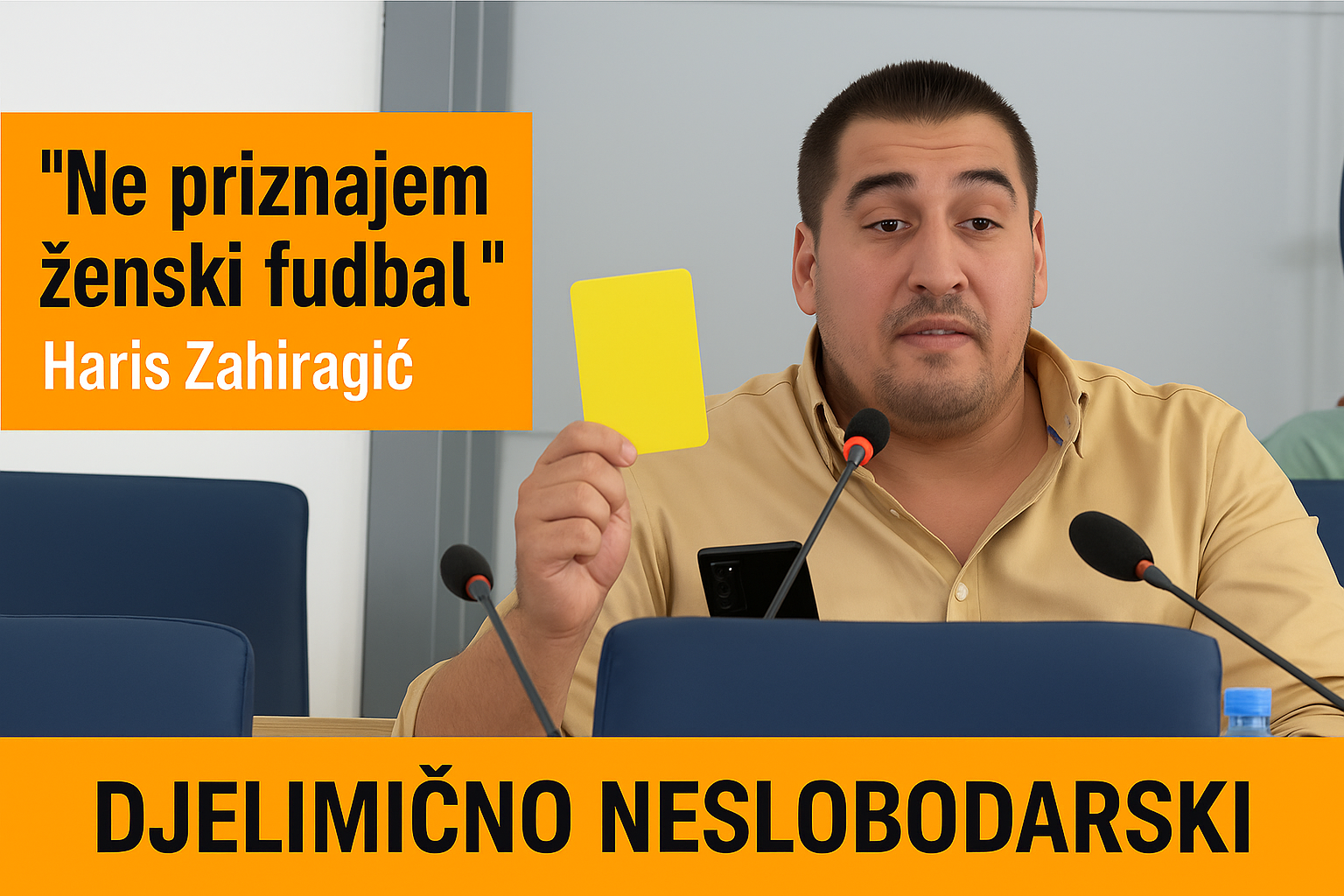 'Ne priznajem ženski fudbal’: Šovinistički ispad zastupnika Zahiragića obara standarde spolne ravnopravnosti