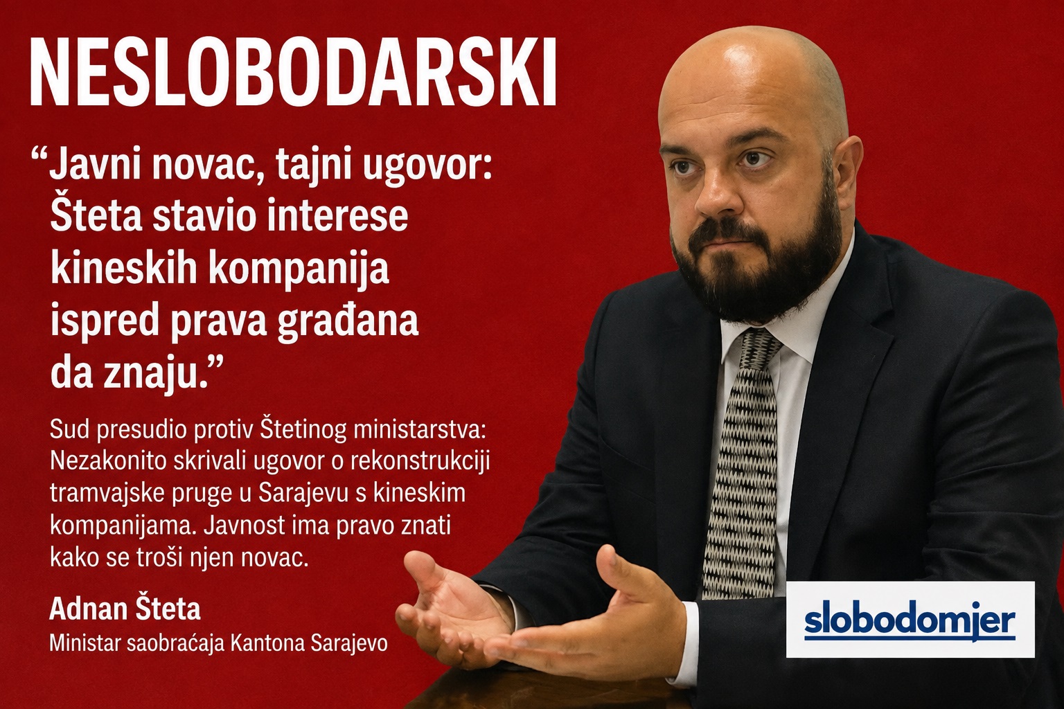 Javni novac, tajni ugovor: Zašto Šteta podatke o izgradnji pruge krije od građana?